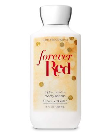 Bath and Body Works FOREVER RED Super Smooth Body Lotion 8 Fluid Ounce (2018 Limited Edition)