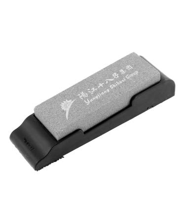 Ruilogod Nonlip Rubber Base Whetstone Cutter Razor Sharpener Oilstone Gray
