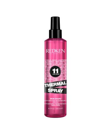 Redken Thermal Spray 11 Low Hold | Thermal Smoothing Holding Spray | For All Hair Types | Provides a Smooth, Silky & Frizz-Free Blow-Dry Finish | Mild Control | Protects Hair Against Heat Damage 8.5 Fl Oz (Pack of 1)