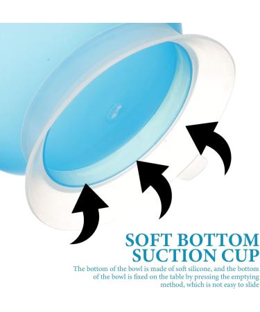 Suction Cup Bowl Silicone Scooper Bowl Suction Plate Disabled Person Bowl Self Feeding Bowl Elderly Assistant Dish for Handicapped Person - Buy Online on SooperMarket.com