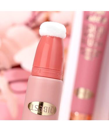 Rose Pink Liquid Blush with Cushion Applicator - Dewy Finish Cream Stick for Cheeks - Buy Online on SooperMarket.com