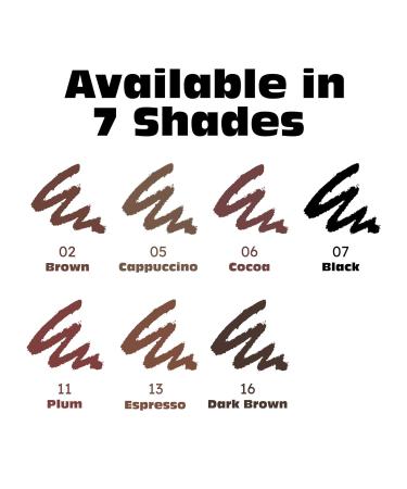 Ruby Kisses Auto Lip Liner Pencil 3 Pack (Espresso) - Long Lasting Smooth Application - Buy Online on SooperMarket.com