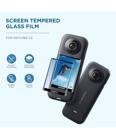 Cynova Insta360 X3 Lens Cap & Glass Protector Set - Silicone Case for Insta360 X3 Accessories - Buy Online on SooperMarket.com