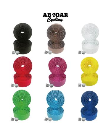 ABSOAR Cycling Brown Bike Bar Tape Handlebar Straps 2PCS - Non-Adhesive Handle Wrap - Buy Online on SooperMarket.com