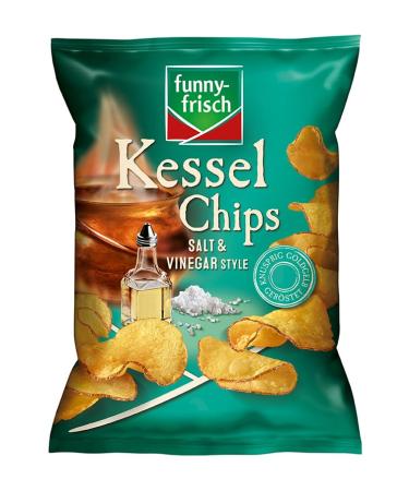 Buy Funny Frisch Kessel Chips Salt and Vinegar 10-Pack (10 x 120g) - Crunchy Snack for International Shipping - Buy Online on SooperMarket.com