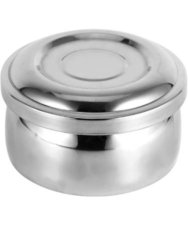 Natudeco Men's Wet Shave Soap Shell | Silver Metal Shaving Shell with Lid | Perfect for Soap Cream & Foam Shaving - Buy Online on SooperMarket.com