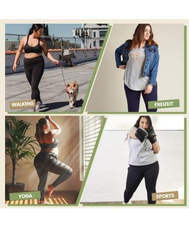 Buy TNNZEET Plus Size Leggings for Women - High Waist with Pockets Large Sizes 3XL - Perfect for Sports & Gym Black - Buy Online on SooperMarket.com