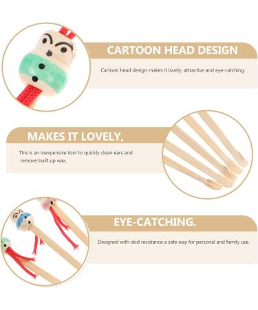 Cleaning Tools 5pcs Wood Ear Pick Oriental Bamboo Ear Cleaning Spoon Cute Chinese Doll Ear Cleaning Spoon Ear Scraper Wax Removers Cleaning Tool Random Color Doll 1 - Buy Online on SooperMarket.com