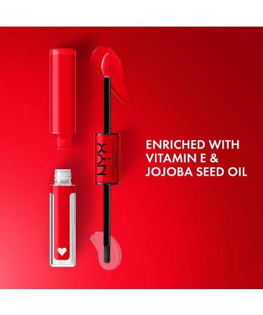 NYX Shine Loud Long-Lasting Liquid Lipstick & Lip Gloss - Rebel In Red (Warm Red) - Buy Online on SooperMarket.com