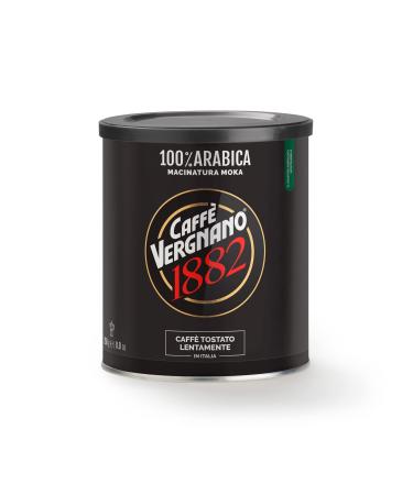 Caff Vergnano 1882 Coffee Can 100% Arabica Ground Mocha - 250 g Pack