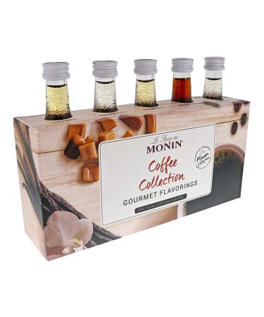 Monin - Gourmet Flavorings Premium Coffee Collection, Great for Coffee, Tea, and Lattes, Non-GMO, Gluten-Free (Caramel, Amaretto, French Hazelnut, Irish Cream, Vanilla) | 50 ml Per Bottle