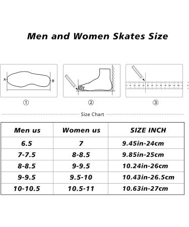 Adult Inline Skates for Street Urban- Black Men 9 /Women 9.5 - Beginner Outdoor Speed Skates - Buy Online on SooperMarket.com