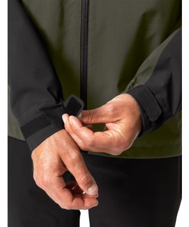 VAUDE Men's Moab Rain Jacket S - Lightweight Khaki Waterproof Jacket for Men | International Shipping Available - Buy Online on SooperMarket.com
