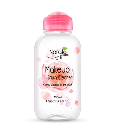 Norate Makeup Brush Cleaner Solution  Make Up Brush Cleaner Cleanser  Makeup Cleaner for Makeup Brushes  Makeup Sponge  Powder Puff  Deep Clean Makeup Brush Shampoo  Gentle Formula 4.4 FL.OZ Cleaner-130ml
