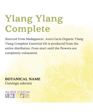 Buy Aura Cacia 100% Pure Ylang Ylang Essential Oil - Organic & GCMS Tested - 7.4ml - Buy Online on SooperMarket.com