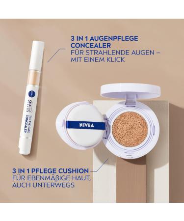 NIVEA 3in1 Anti-Age Care Cushion - Natural Tint & Moisture for Medium Skin | 15ml - International Shipping Available - Buy Online on SooperMarket.com