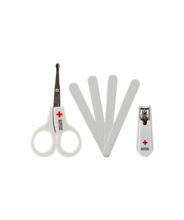 American Red Cross Deluxe Health and Grooming Kit for Infants | Thermometer, Medicine Dispenser, Comb, Brush, Nail Clippers and More | Convenient Tote Included - Buy Online on SooperMarket.com