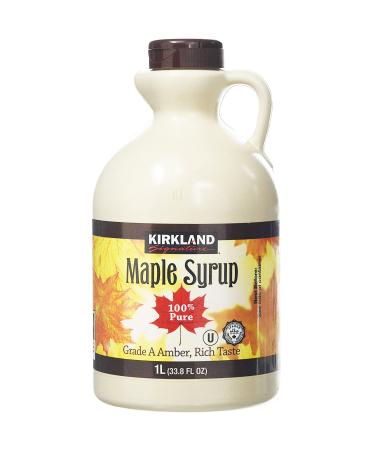 Kirkland Signature Canadian Maple Syrup - 1L - Grade A Amber Maple 1 l (Pack of 1)