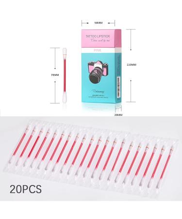 PASNOWFU Tattoo Lipstick 20 Pcs - Velvet Matte Lip Stain - Waterproof and Durable - Non-Stick Lip Gloss (Red) - Buy Online on SooperMarket.com