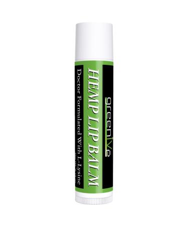 GreenIVe Hemp Lip Balm Vegan Omegas 3 & 6 Vitamin E L-Lysine Hydrating Handcrafted (1)