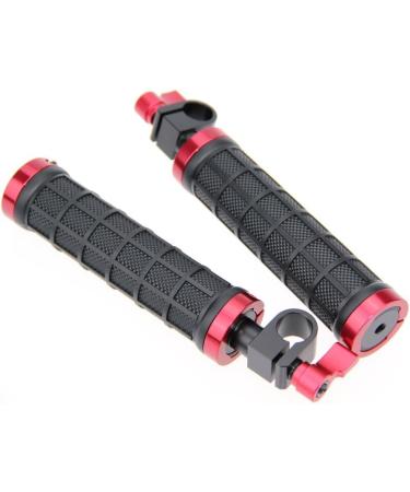 CAMVATE DSLR Handle Grips with Rod Clamp for 15mm Rod Rig Rail Support - 1 Pair (Model 1076) - Buy Online on SooperMarket.com