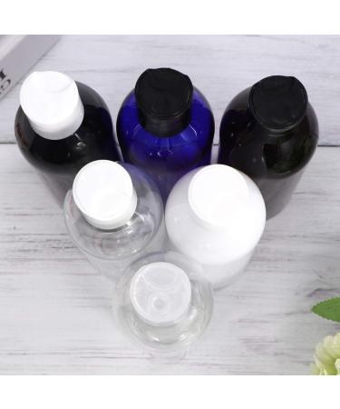 Minkissy 6pcs 250ml Portable Travel Bottles Plastic Refillable Bottles Plastic Squeeze Bottle with Disc Cap for Shampoo Lotion (Mixed Colors Bottle) Assorted Color - Buy Online on SooperMarket.com