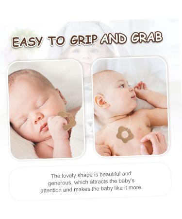 Didiseaon 10pcs Wooden Teething Pendant for Babies - Beech Wood Teether with Cartoon Design 5X6.3CM - Buy Online on SooperMarket.com