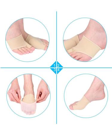 Bunion Corrector with Gel Pads - Toe Straightener & Hallux Valgus Relief Sleeve for Foot Health - Body Correction & Protective Gear - Buy Online on SooperMarket.com