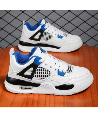 Adoff Basketball Shoes for Kids | Universal Casual Sports Shoes for Boys & Girls | Size 36 EU | Blue & White - Buy Online on SooperMarket.com