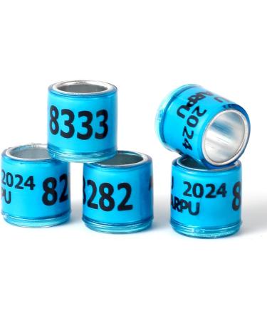 100PC Multicolor Aluminum Pigeon Leg Rings - 2024 AU Training Footring for Bird Identification - Durable Plastic Tauben Leg Bands - Buy Online on SooperMarket.com