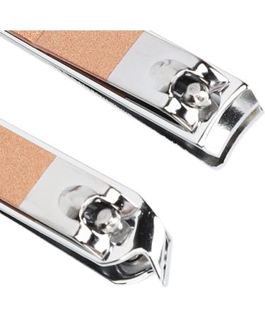 Stainless Steel Nail Clippers Set 4 Set Nail Clippers Beauty Tools Includes Ear Spoons and Nail Files with Pink PU Storage Bags for Grooming Manicure - Buy Online on SooperMarket.com