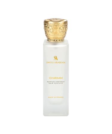 Swiss Arabian Gharaam - Hair Perfume for Women - Amber Woody Fragrance - Hair Mist with Vitamin E - Blend of Jasmine Saffron and Resins - 1.7 oz