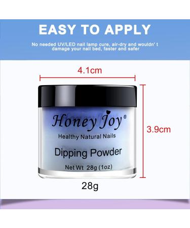 Blue and White Temperature Color Change Dip Powder Nails - Long-lasting, No UV Light Needed - 28g/Box (No.8) - Buy Online on SooperMarket.com