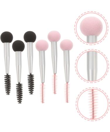 BELLIFFY 6pcs Sponge Makeup Brush Travel Makeup Eye Shadow Brush Makeup Sponge Brush Makeup Make up Sponge Brush Makeup Tool Makeup Double Head Brush Eyebrow Sponge Brush Mascara - Buy Online on SooperMarket.com