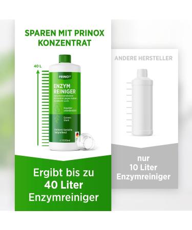 Prinox 1030ml Enzyme Cleaner Concentrate - Strong Odor Remover for Pet Urine & Deep Cleaning - Makes 40L Neutralizer - 1 Pack - Buy Online on SooperMarket.com