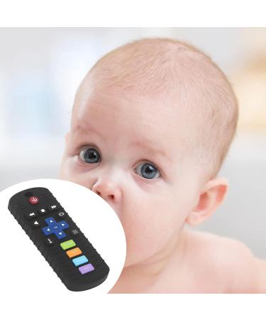 Silicone TV Control Teething Toy for Toddlers - Wear Resistant Baby Shower Gift (Black) - Buy Online on SooperMarket.com