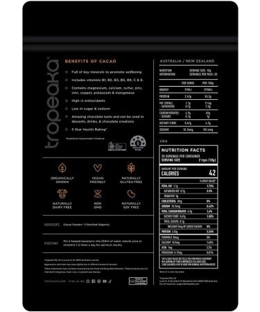 TROPEAKA Cacao Powder - Buy Online on SooperMarket.com