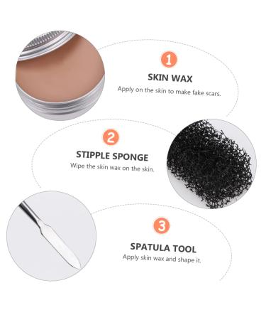 Halloween Skin Wax Effects Set | Face Painting Wax Scar Wax & Makeup Accessories for Spooky Looks - Buy Online on SooperMarket.com