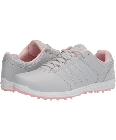 Skechers Women's Go Golf Pivot Spikeless Golf Shoe - 39.5 EU - Light Grey Pink | International Shipping Available - Buy Online on SooperMarket.com