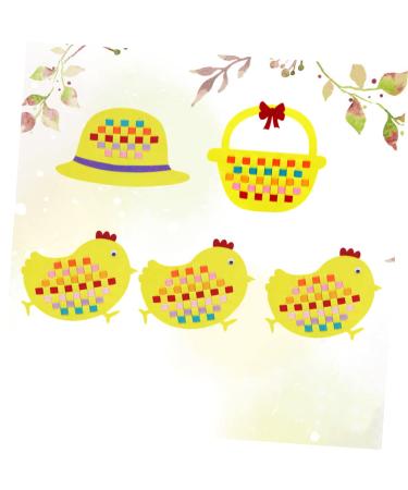 Didiseaon 5pcs Squiz Chicken Toy Set - Easter Party Favors & DIY Crafts | Non-Woven Fabric Baby Toys for Education & Puzzle Fun - Buy Online on SooperMarket.com