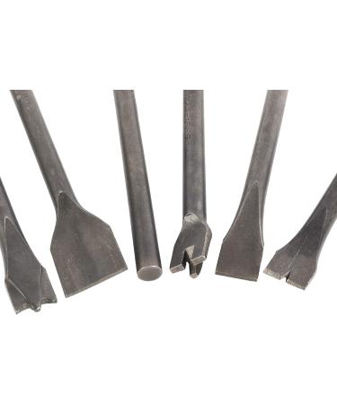 KUNTEC 9Pcs Pneumatic Chisel Tool Air Hammer Punch Chipping Bits Set 0.39 Inches Round Style Shank - Buy Online on SooperMarket.com