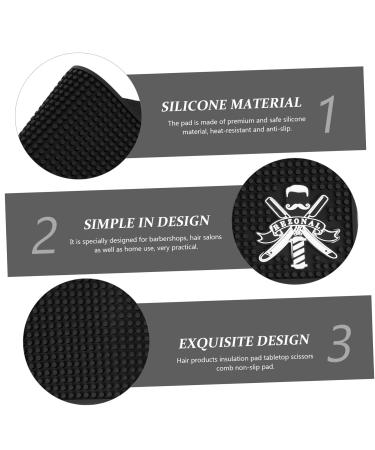 Non-Slip Barber Work Station Mat | Heat-Resistant Silicone Protection Mat | Ideal for Flat Irons & Curling Irons - Buy Online on SooperMarket.com
