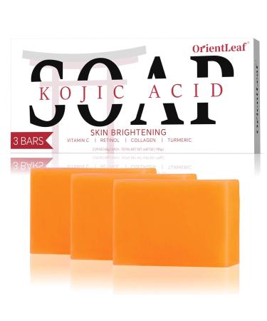 Buy Kojic Acid & Turmeric Soap Bar - Fresh Citrus Scent Vitamin C Shea Butter - Gentle Face & Body Cleanser (3 Pack) - International Shipping Available - Buy Online on SooperMarket.com