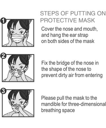 Disposable Face Masks  100 Packs Face Masks Disposable Masks-Black 100pcs - Buy Online on SooperMarket.com