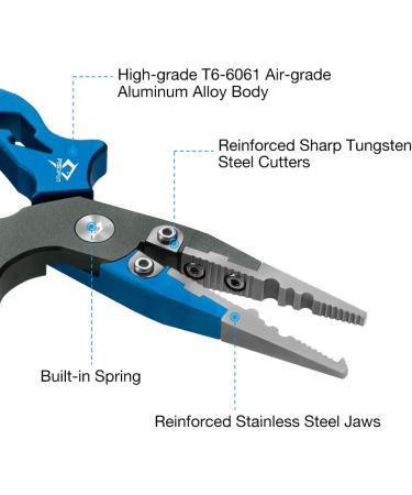 Piscifun Ultralight Aluminum Fishing Pliers with Tungsten Steel Cutters - Fish Hook Remover for Saltwater & Freshwater Fishing - Buy Online on SooperMarket.com