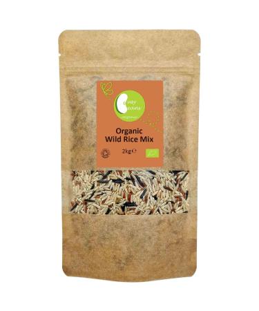 Organic Wild Rice Mix - Certified Organic - by Busy Beans Organic (2kg)