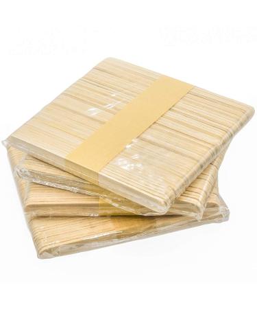 200Pcs Popsicle Sticks Craft Sticks 4.5 inch Natural Wooden Food Grade Craft Sticks Wood Ice Cream Sticks for DIY