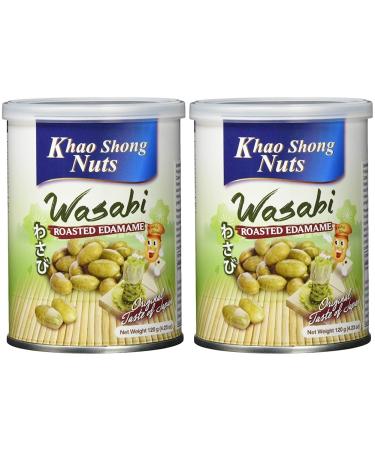 KHAO SHONG Edamame with Wasabi (120 g) (Pack of 2) Edamame with Wasabi 120 g (Pack of 2)