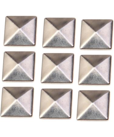 COHEALI 200 Pcs Metal Studs Pyramid Studs Flat Back Metal Spikes Rivet Studs Square Nail Self Made Hot Sheet Silverx2pcs Size 2x2pcs - Buy Online on SooperMarket.com