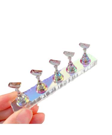 Asukohu Nail Holder Practice Nail Art Nail Holder For Acrylic Nails Painting Nails Practice Display Stand Acrylic Nail Nail Art Display Stand Clear Fantasy